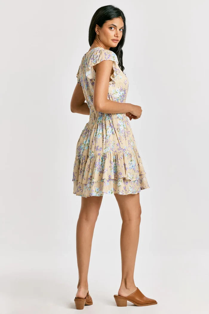 KEKE SMOCK WAIST DRESS DULCE ARRANGEMENT