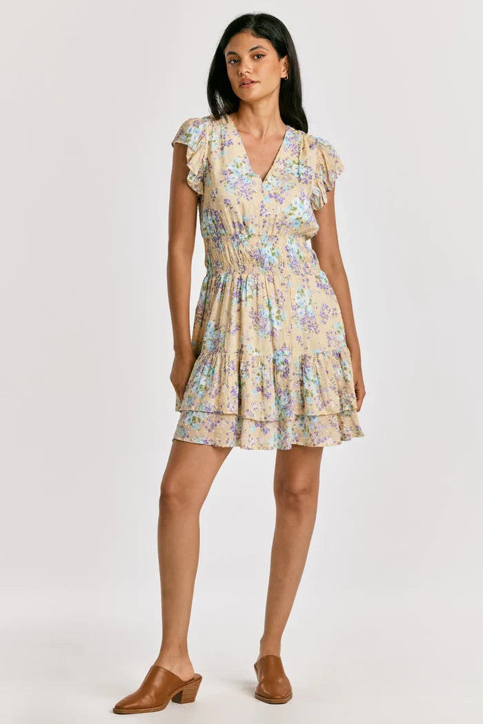 KEKE SMOCK WAIST DRESS DULCE ARRANGEMENT