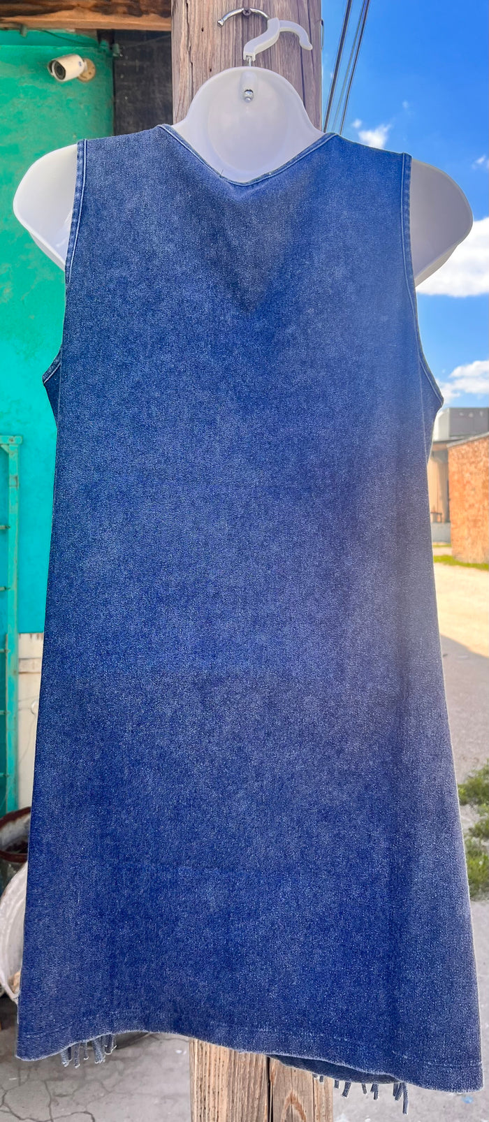 Knit Denim Dress