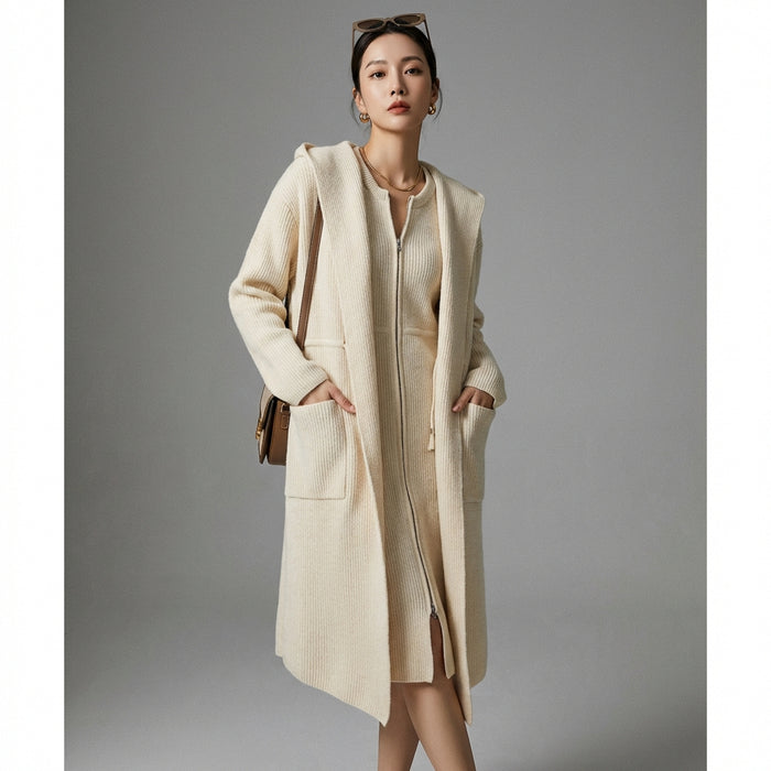 Pull en maille col rond zippé pour femme - Koreanxwear - Taille One Size