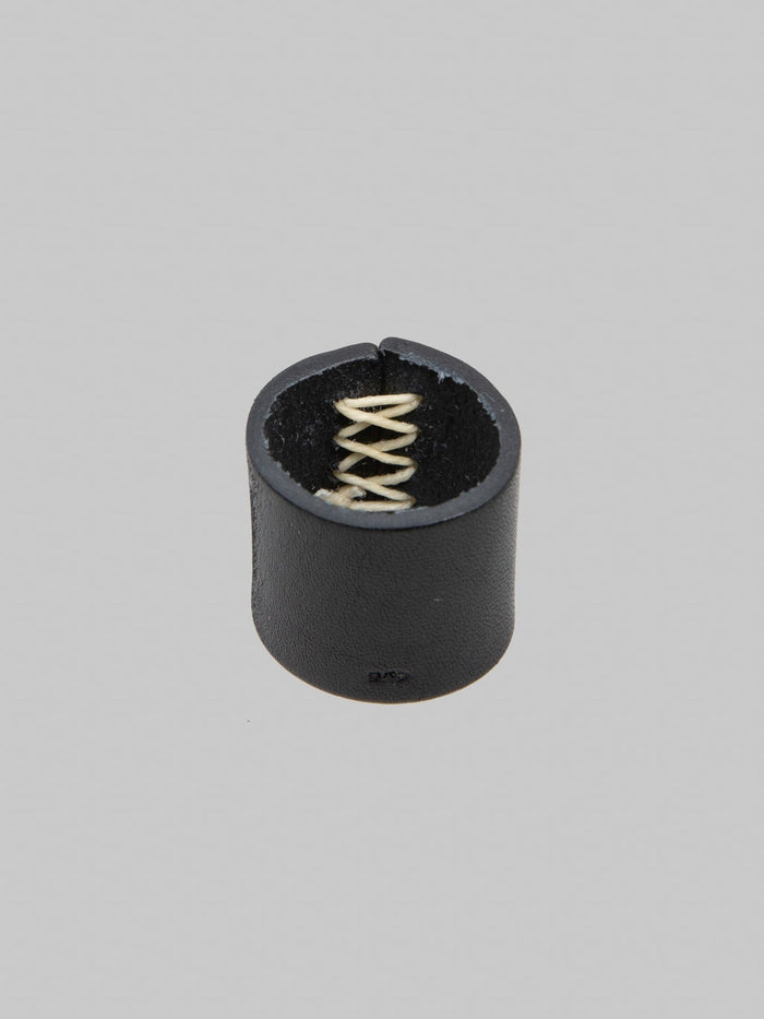 Kobashi Studio Leather Bandana Ring Black