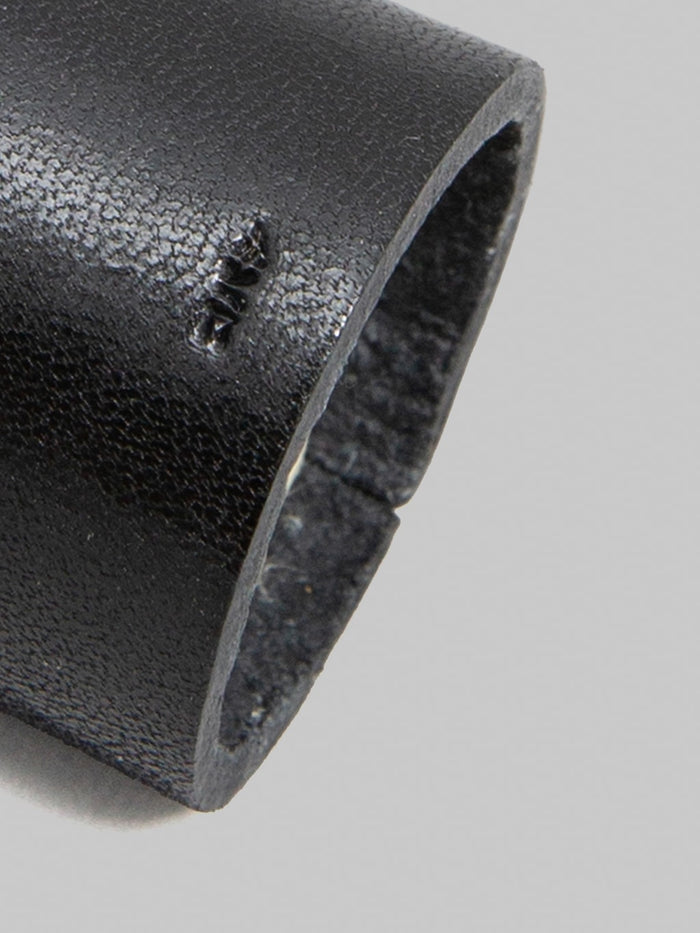 Kobashi Studio Leather Bandana Ring Black