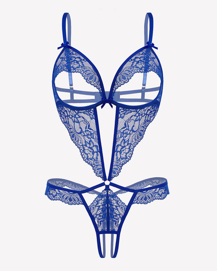 Lace Bodysuit Deep V Teddy Lingerie