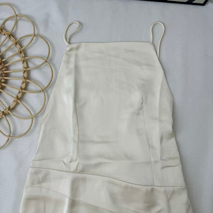 Lace-covered shawl-neck dress