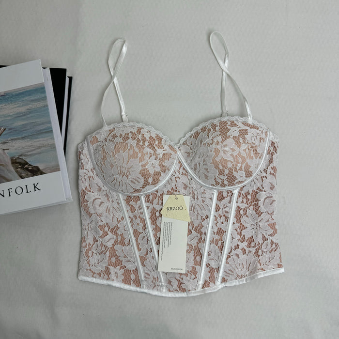 Lace Inner Layer Push-Up Fishtail Bra