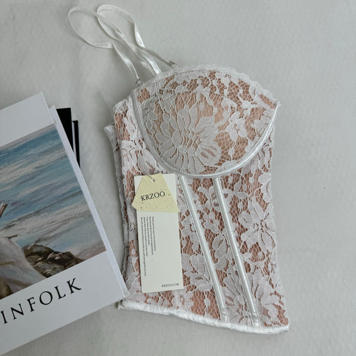 Lace Inner Layer Push-Up Fishtail Bra