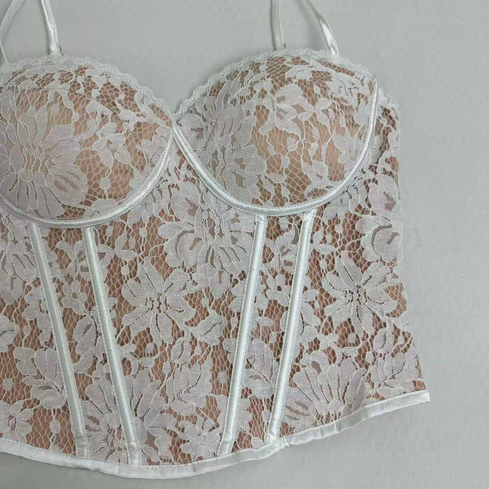 Lace Inner Layer Push-Up Fishtail Bra