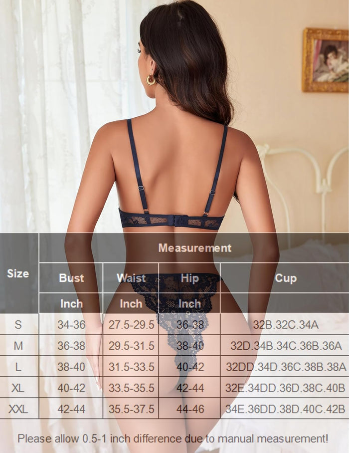Lace Teddy One Piece Lingerie