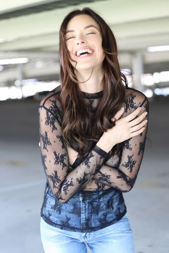 LACE TOPS - 3 COLORS