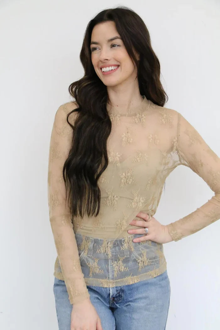 LACE TOPS - 3 COLORS