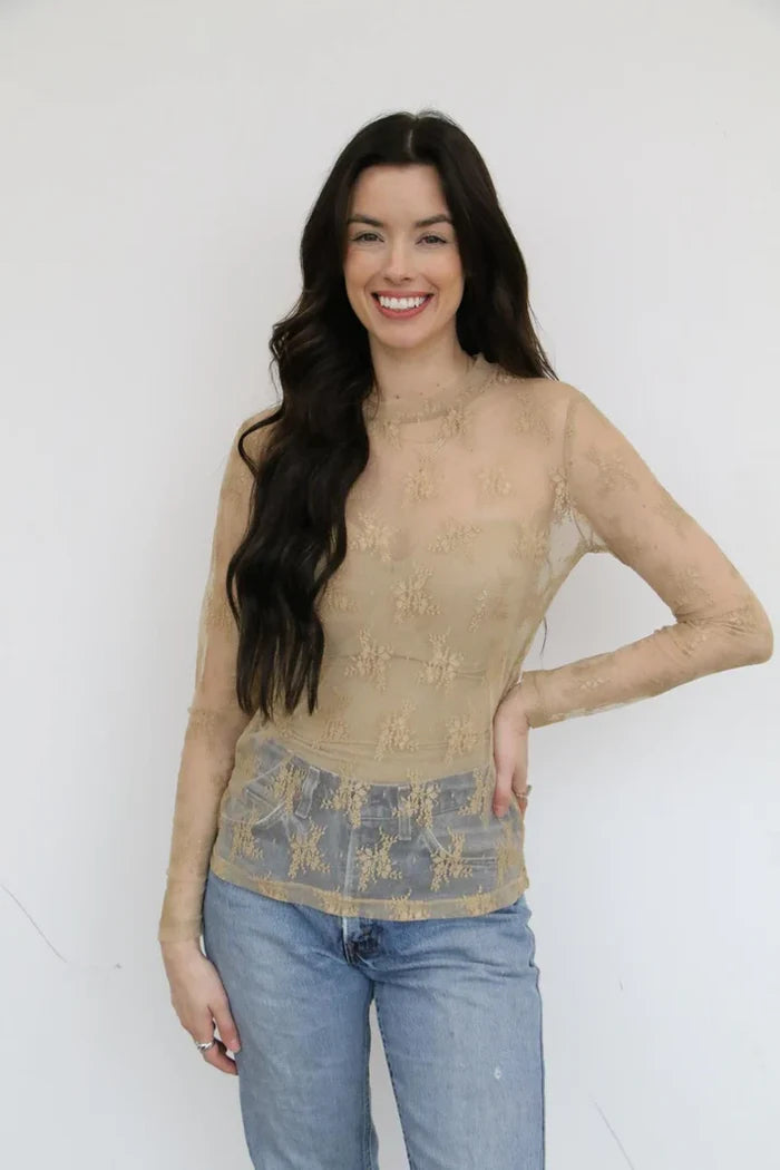 LACE TOPS - 3 COLORS