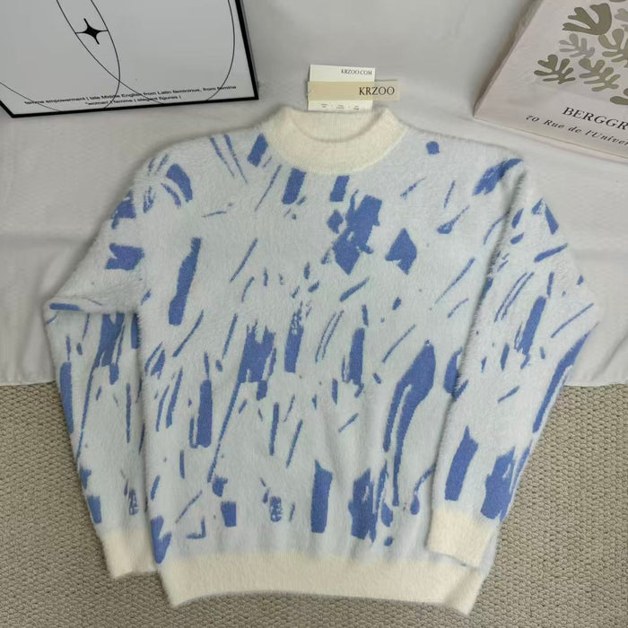 Laid-back Style Knitted Sweater