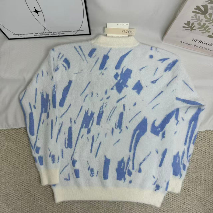 Laid-back Style Knitted Sweater