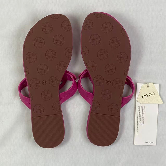 leather slip-on sandals