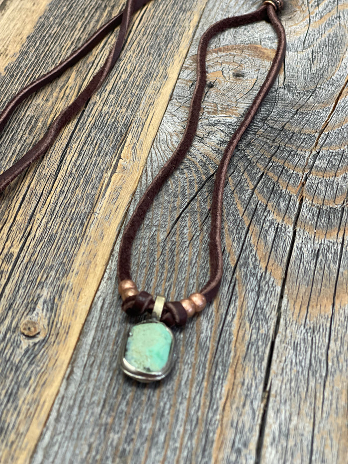 Leather Stone chokers 5 styles