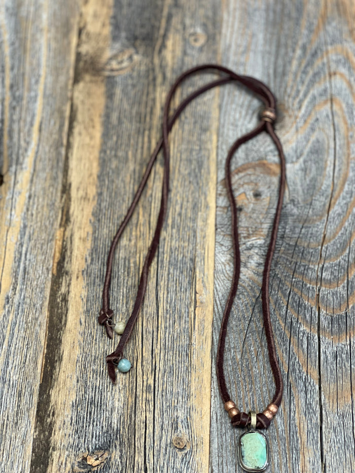 Leather Stone chokers 5 styles