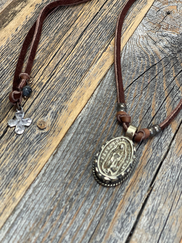 Leather Stone chokers 5 styles
