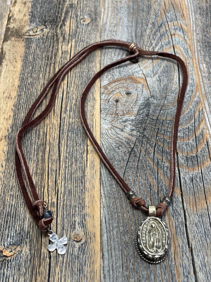 Leather Stone chokers 5 styles