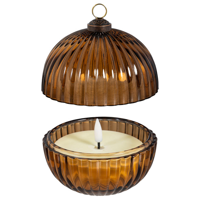 LED Décor Glass Round Candle- 3 STYLES