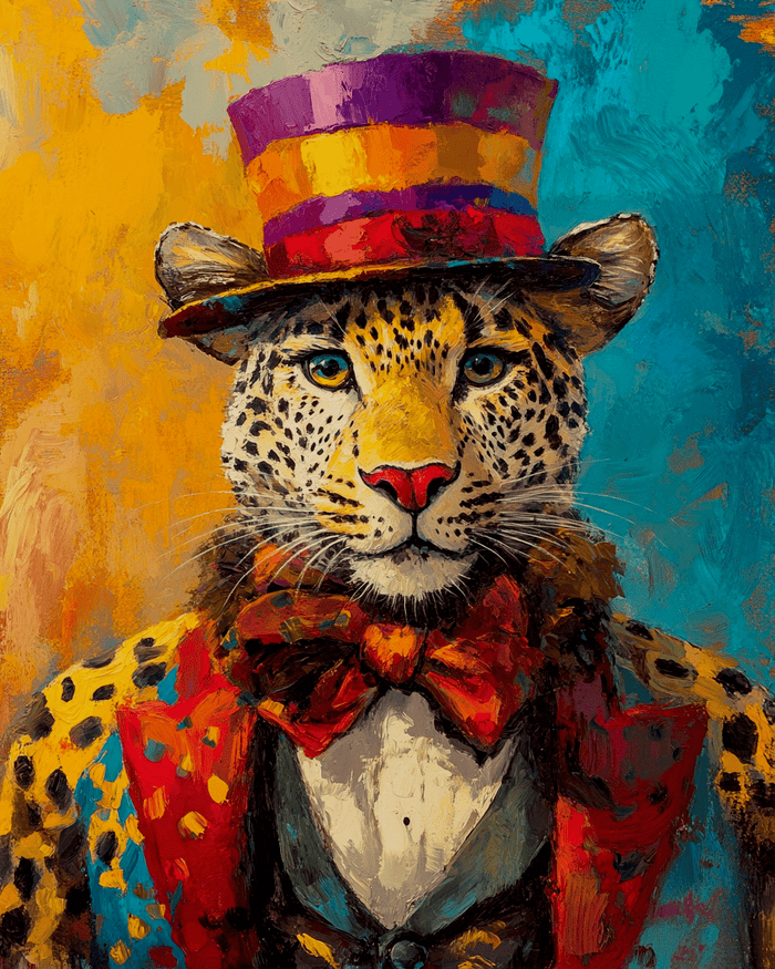 Leopard Circus Boss 8″x10″ Artwork