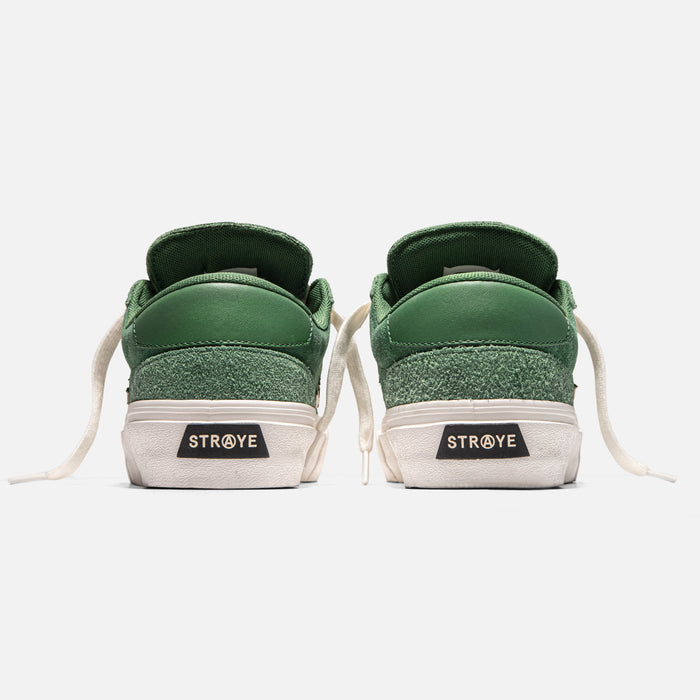 STRAYE Logan Forest Flame – back heel view skate sneaker