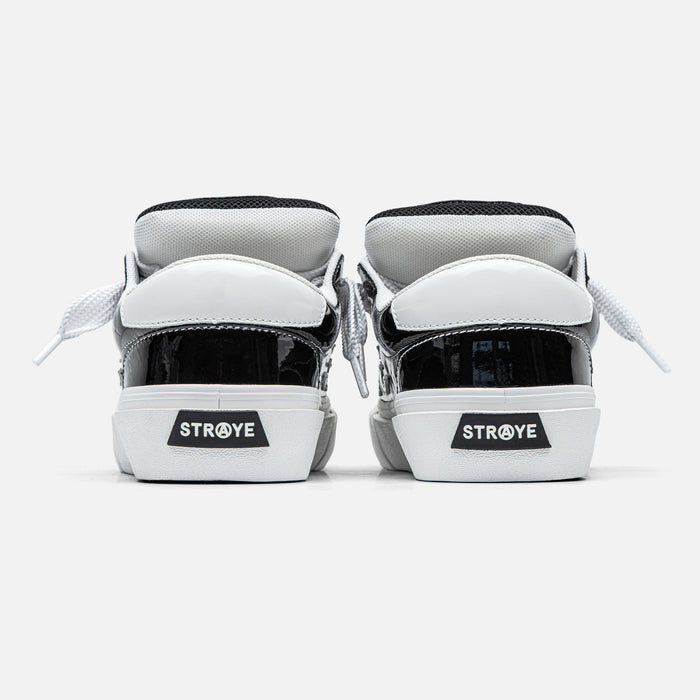 STRAYE Logan Puff Blackdope – back heel view skate sneaker