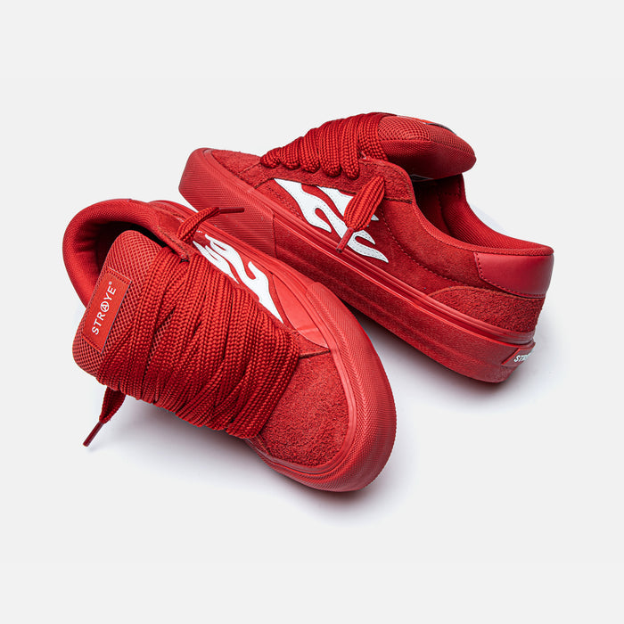 STRAYE Logan Puff Cupid – angled lifestyle photo skate shoe