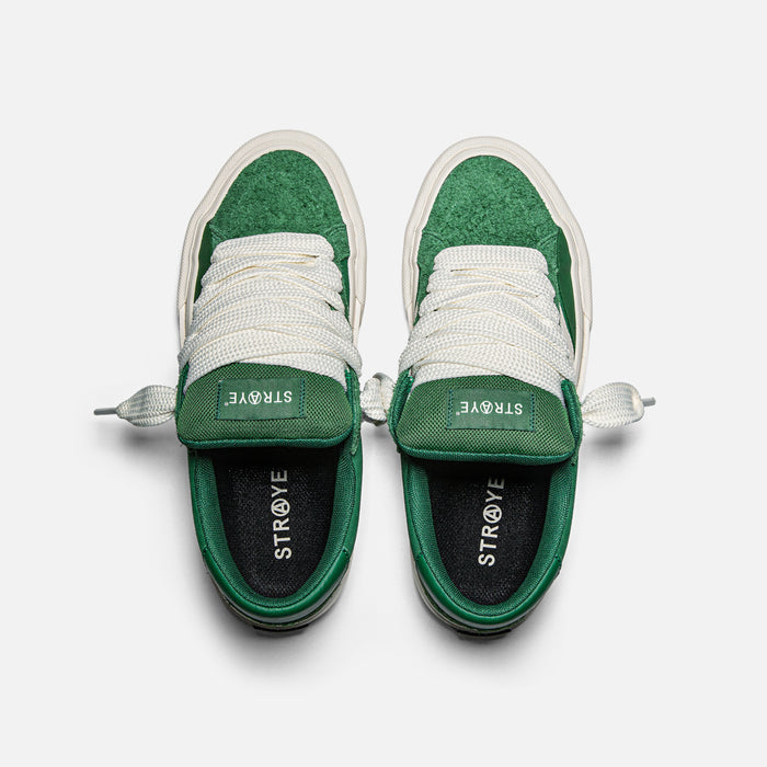 STRAYE Logan Puff Forest – top view with cushioned insole