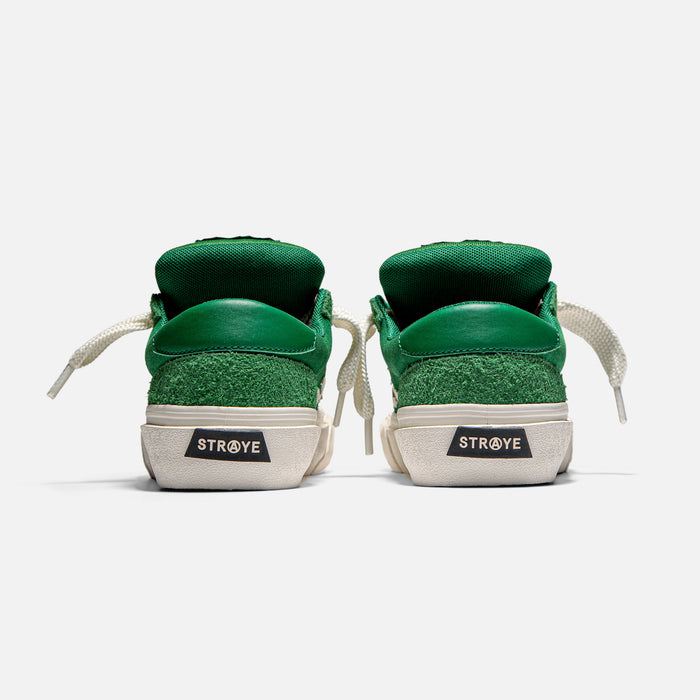 STRAYE Logan Puff Forest – back heel view skate sneaker