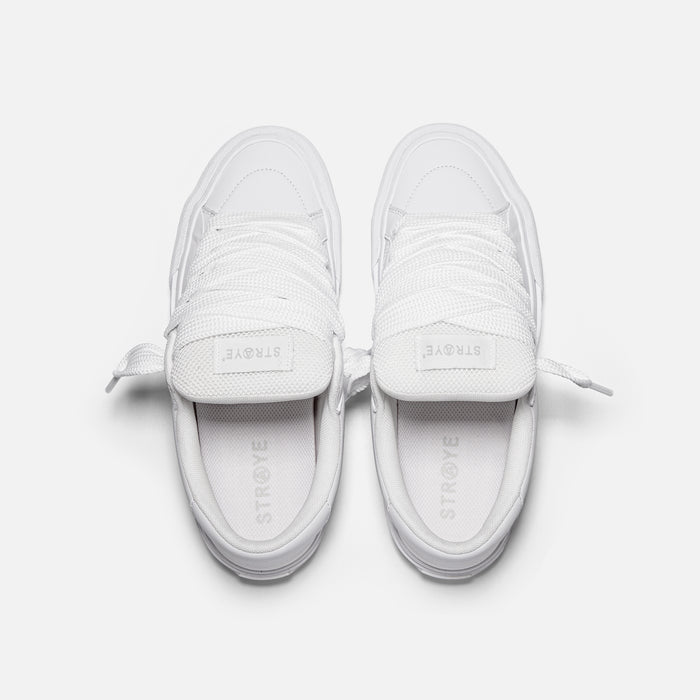 STRAYE Logan Puff Whiteout – top view with cushioned insole