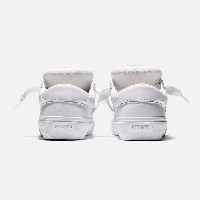 STRAYE Logan Puff Whiteout – back heel view skate sneaker