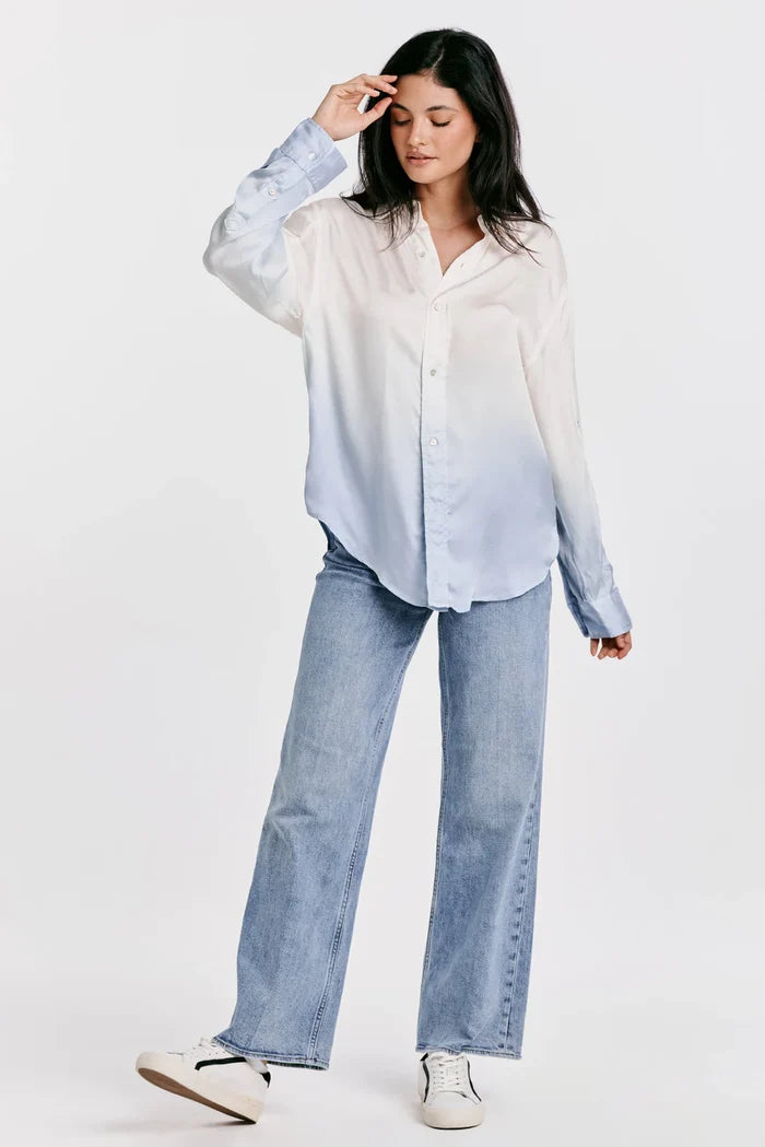 LOLA OVERSIZED SHIRT WATERFALL BLUE OMBRE