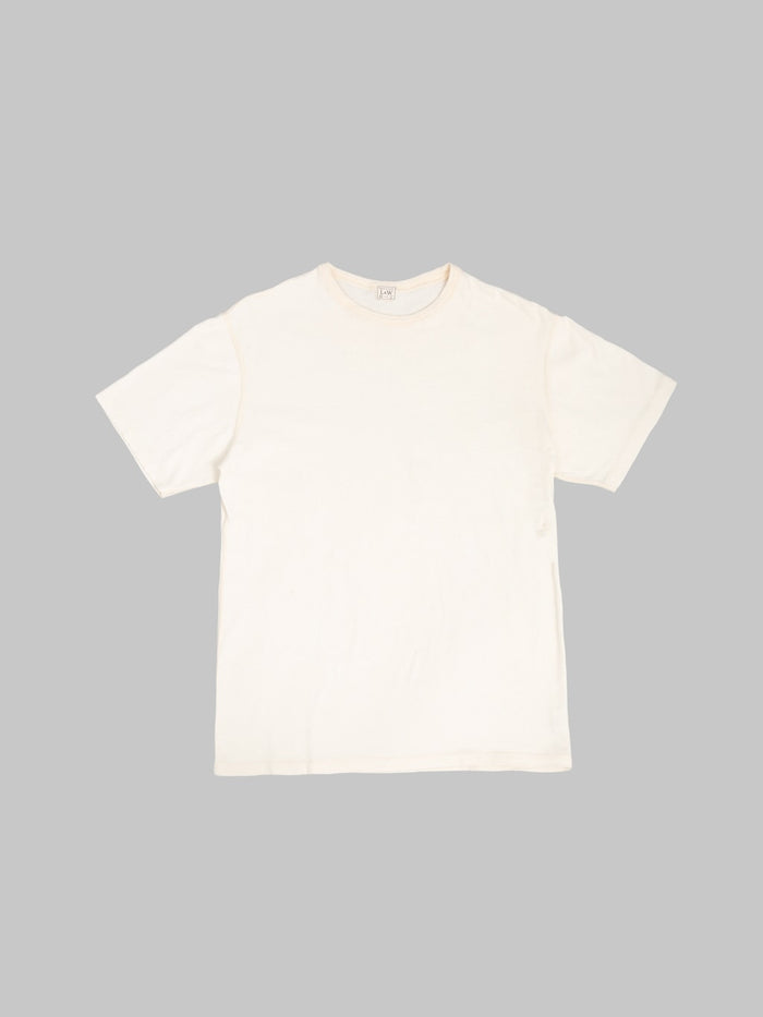 Loop & Weft Loopwheeled  Shoulder Taped Crewneck T-Shirt Classic Ivory