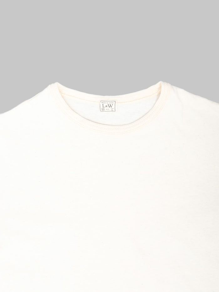 Loop & Weft Loopwheeled  Shoulder Taped Crewneck T-Shirt Classic Ivory