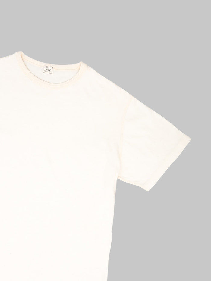 Loop & Weft Loopwheeled  Shoulder Taped Crewneck T-Shirt Classic Ivory