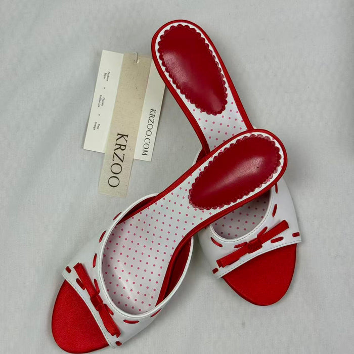 Love Heart Fish Mouth Open-Toe Shoes