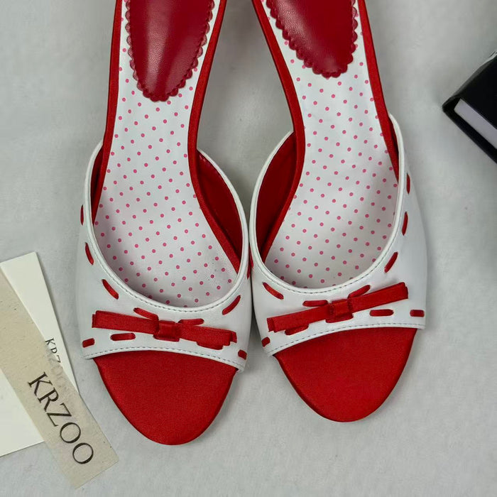 Love Heart Fish Mouth Open-Toe Shoes