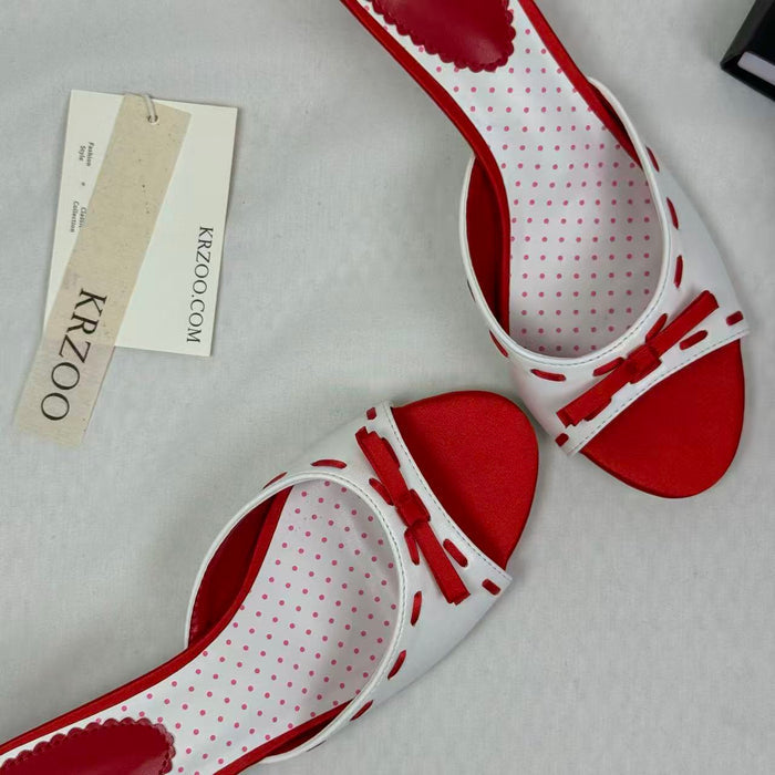 Love Heart Fish Mouth Open-Toe Shoes