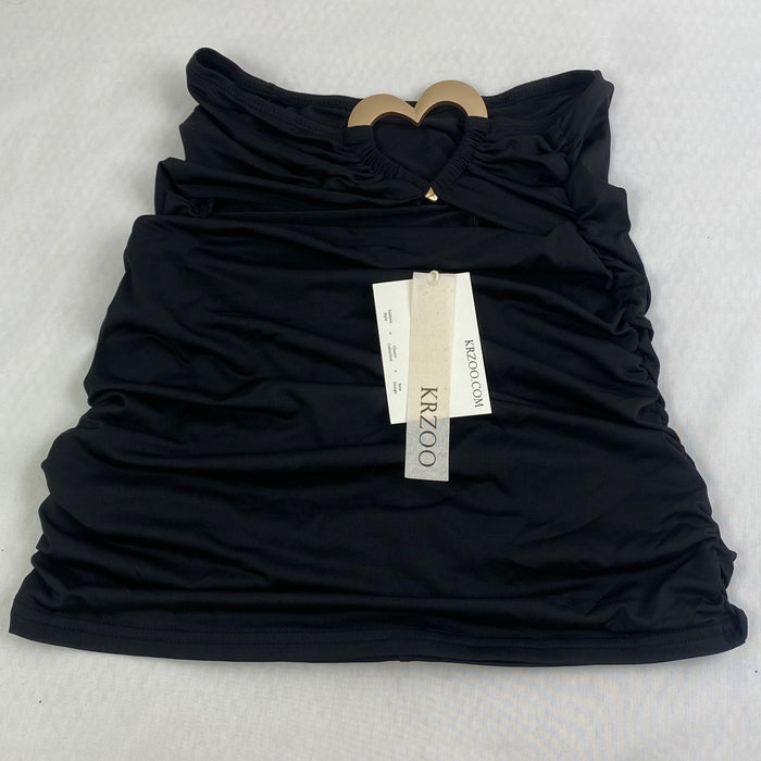 Love Heart Solid Color Split-Piece A-line Skirt