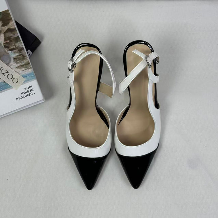 Low-cut ankle strap shoes