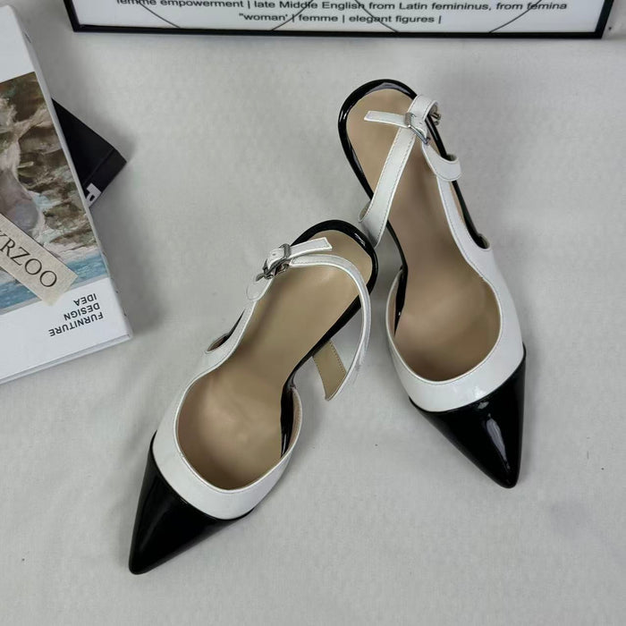 Low-cut ankle strap shoes