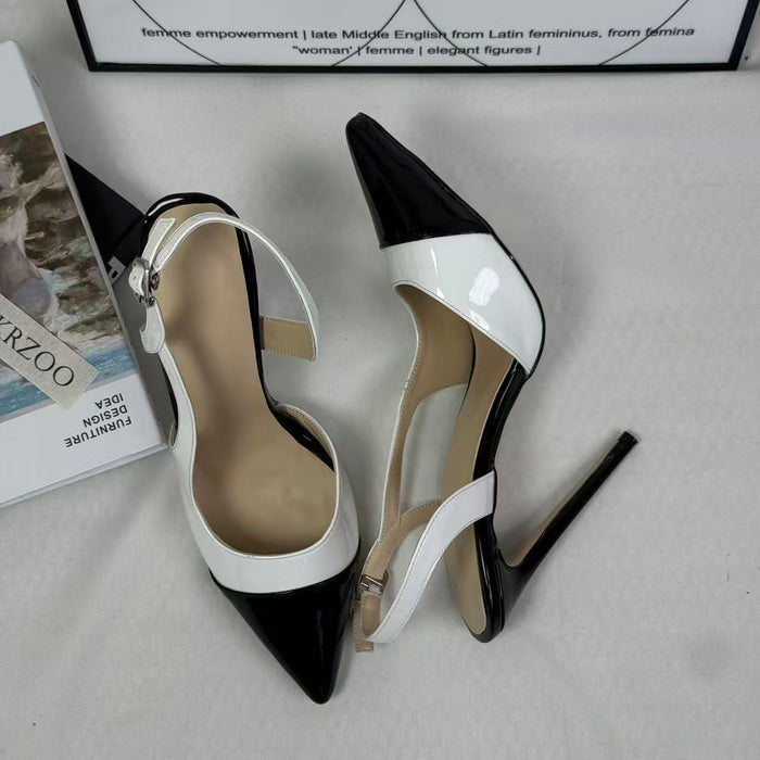 Low-cut ankle strap shoes