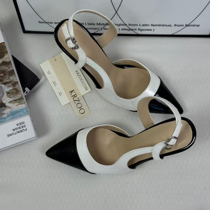 Low-cut ankle strap shoes