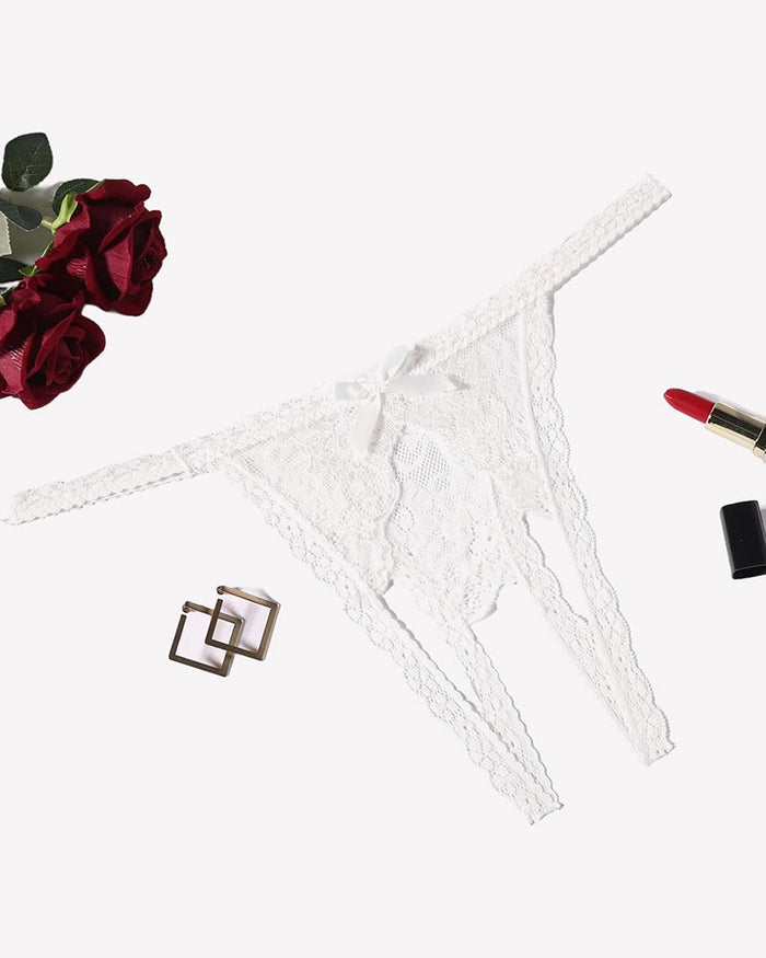 Low Rise Briefs Floral Lace Thong Panties