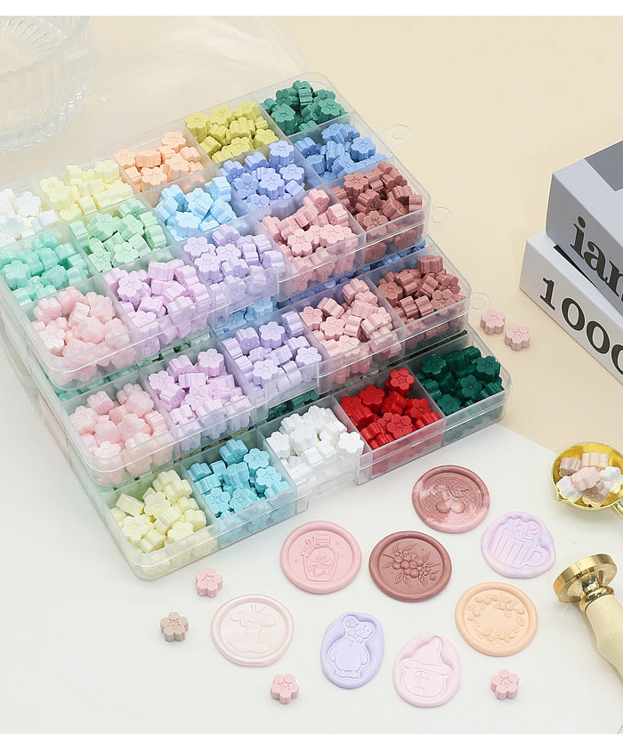 Macaron Sakura: 10-Color Wax Seal Beads Set
