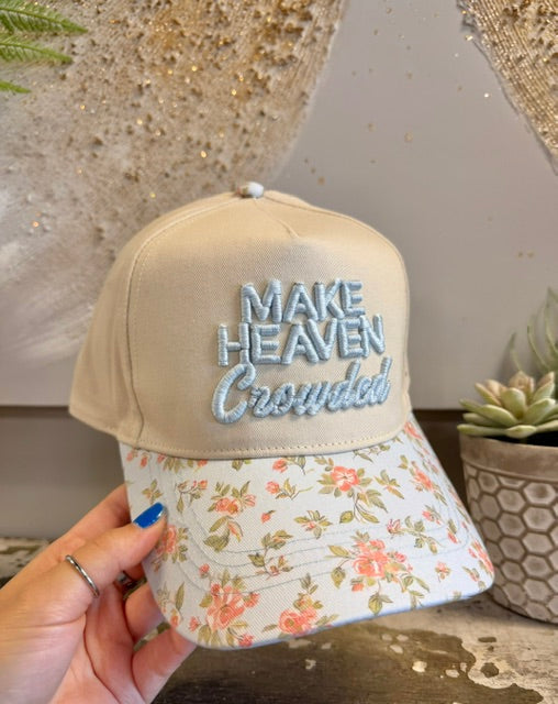 Make Heaven Crowded {Embroidered Hat}~ 2 Colorways