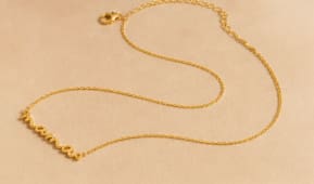 Mama Name Necklace – Gold Plated Elegant Letter Pendant Chain