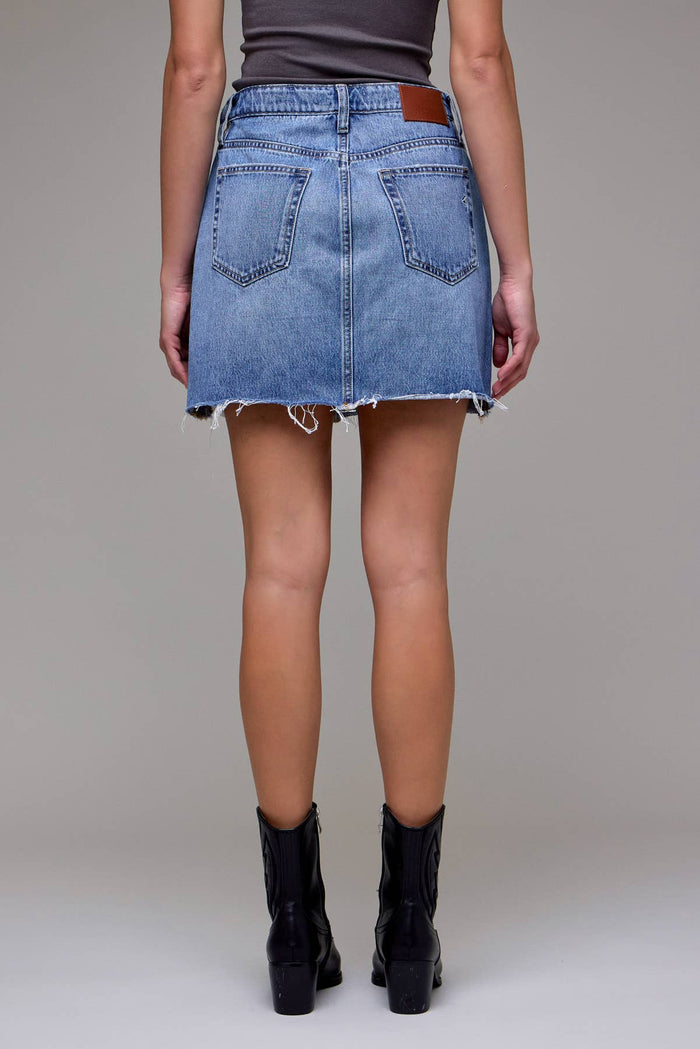 Medium Wash Classic Mini Skirt