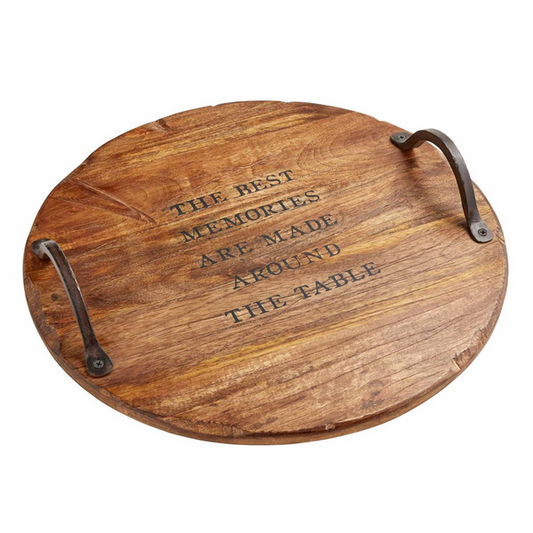 MEMORIES WOOD LAZY SUSAN