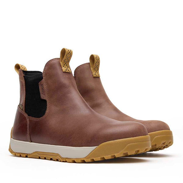 Men’s Brown Leather Xtratuf Deck boots